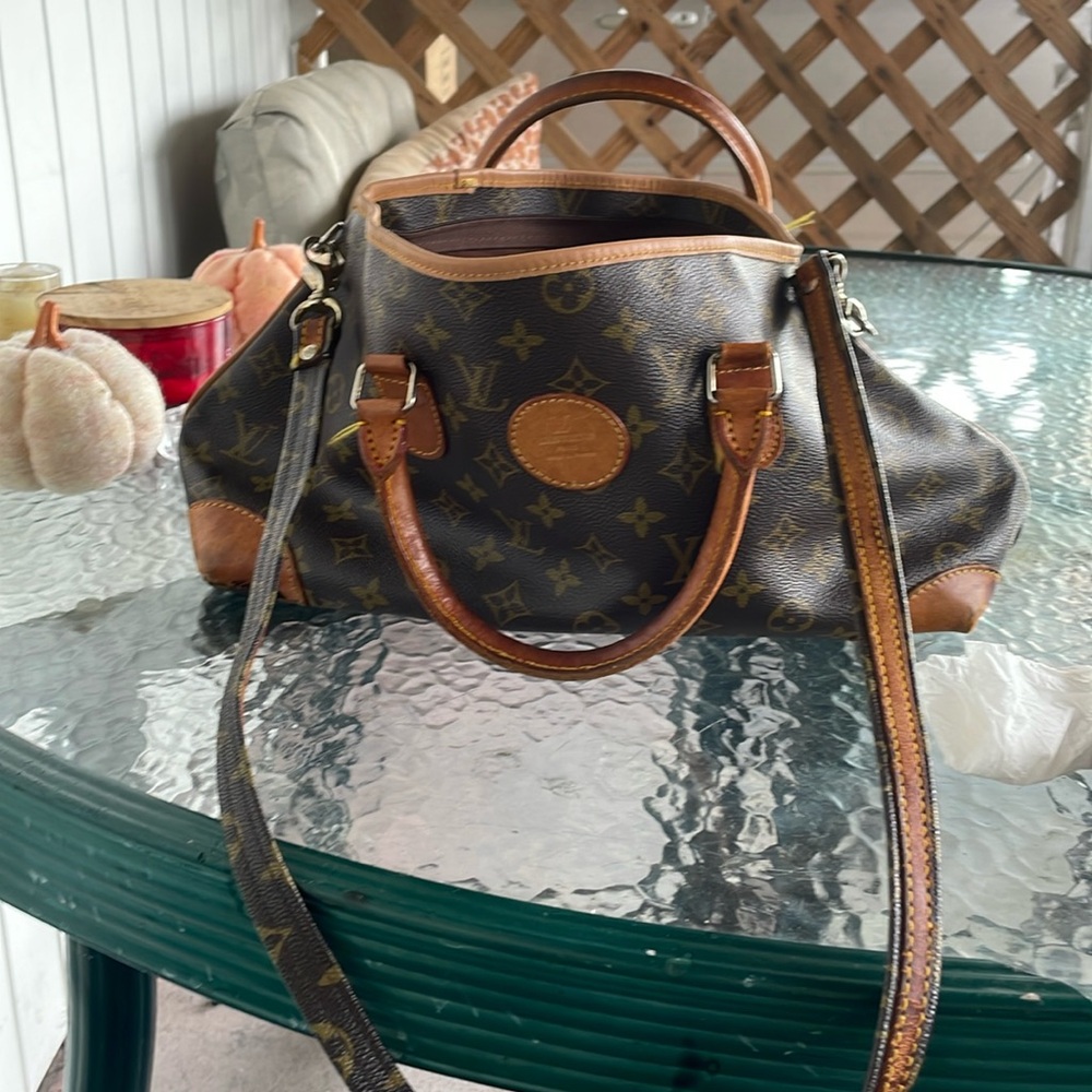 1960's Vintage Louis Vuitton Monogram Leather Handbag